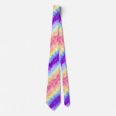 Retro Boho Funky Quirky Xenogender Plaid Pride Stropdas (Voorkant)