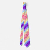 Retro Boho Funky Quirky Xenogender Plaid Pride Stropdas (Achterkant)