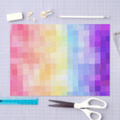 Retro Boho Funky Quirky Xenogender Plaid Pride Tissuepapier (Craft)