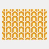 Retro Boho Geometric Pattern 60s 70s 70s Inpakpapier Vel (Voorkant)