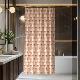 Retro Boho Gordijn Bruin Groen Bloemige Sfeer
