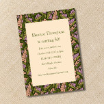 Retro Boho Groen Schattige Bloemen Eenvoudig 50e V Kaart<br><div class="desc">Retro Boho Groen Schattige Bloemen Eenvoudige 50ste Verjaardagsuitnodiging</div>