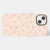 Retro Boho Groovy Bloemen Hoesje iPhone Hoesje (Achterkant horizontaal)