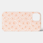 Retro Boho Groovy Bloemen Telefoon Case (Achterkant (horizontaal))