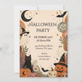 Retro Boho Halloween-feestviering Kaart (Voorkant)