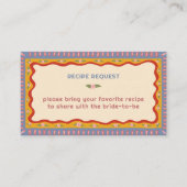 Retro Boho Handgemaakte CUSTOM Vrijgezellenfeest R Informatiekaartje (Voorkant)