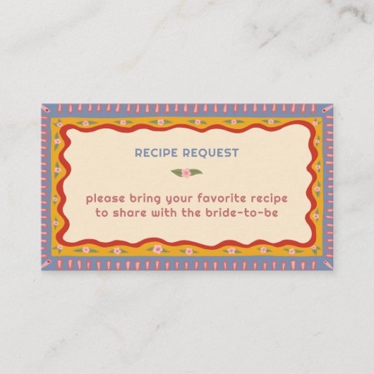 Retro Boho Handgemaakte CUSTOM Vrijgezellenfeest R Informatiekaartje (Voorkant)