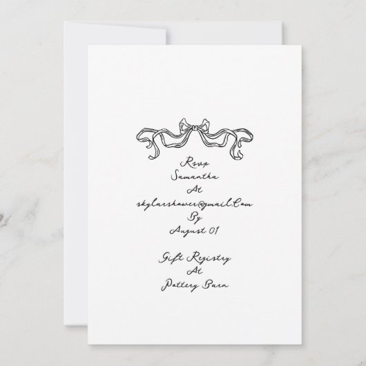 Retro Boho Handgeschreven Doodle Vrijgezellenfeest Kaart (Achterkant)