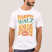 Retro Boho Harris Walz 2024 T-shirt (Voorkant)