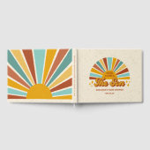 Retro Boho Hier komt het Son Baby shower Gastenboek (Volledig)