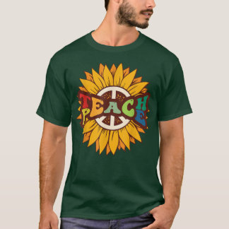 Retro Boho Hippie  Kindness Vibe Leraar Te T-shirt