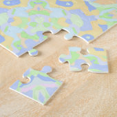 Retro Boho Hippie Trippy Pastel Mandala Legpuzzel (Zijkant)