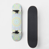 Retro Boho Hippie Trippy Pastel Mandala Persoonlijk Skateboard (Voorkant)