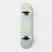 Retro Boho Hippie Trippy Pastel Mandala Persoonlijk Skateboard (Voorkant)