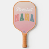 Retro Boho kleuren Nana gepersonaliseerd Pickleball Paddle (Voorkant)