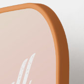 Retro Boho kleuren Nana gepersonaliseerd Pickleball Paddle (Links Detail)