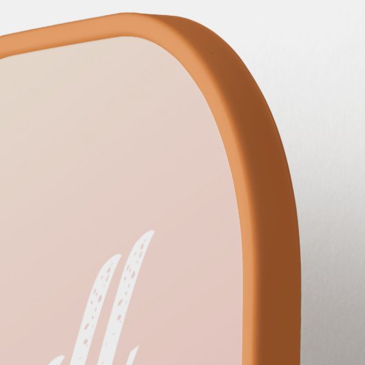 Retro Boho kleuren Nana gepersonaliseerd Pickleball Paddle (Links Detail)