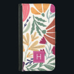 Retro Boho Kleurrijk Bloemen Monogram<br><div class="desc">Retro Boho Kleurrijke Floral Monogram Samsung Galaxy S5 Wallet Case . Perfect als een op maat gemaakt geschenk aan een meisje,  dochter,  je vriend of kantoorgenoot.</div>