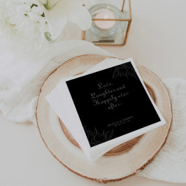 Retro Boho Love Laughter and Gelukkig Ever After Servet