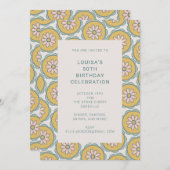 Retro Boho Mandala Floral Pastel 50e verjaardag Kaart (Voorkant / Achterkant)