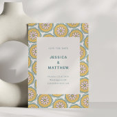 Retro Boho Mandala Floral Pastel Minimalist Save The Date