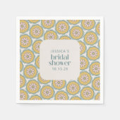 Retro Boho Mandala Floral Pastel Vrijgezellenfeest Servet (Voorkant)