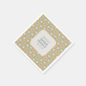 Retro Boho Mandala Floral Pastel Vrijgezellenfeest Servet (Hoek)