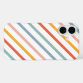 Retro Boho Meerkleurige Strepen Case-Mate iPhone Case (Achterkant (horizontaal))
