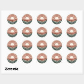 Retro Boho Mindful Moments Sticker - Groei In Je E (Vel)