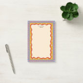 Retro Boho Mooie Aangepaste NAAM Taken Winkel Lijs Post-it® Notes (Kantoor)