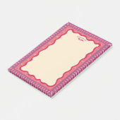 Retro Boho Mooie Aangepaste NAAM Takenlijst Boodsc Post-it® Notes (Schuin)