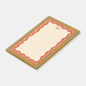 Retro Boho Mooie Aangepaste Naam Takenlijst Boodsc Post-it® Notes (Schuin)
