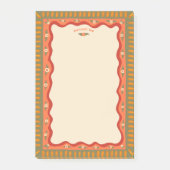 Retro Boho Mooie Aangepaste Naam Takenlijst Boodsc Post-it® Notes (Voorkant)