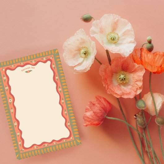 Retro Boho Mooie Aangepaste Naam Takenlijst Boodsc Post-it® Notes