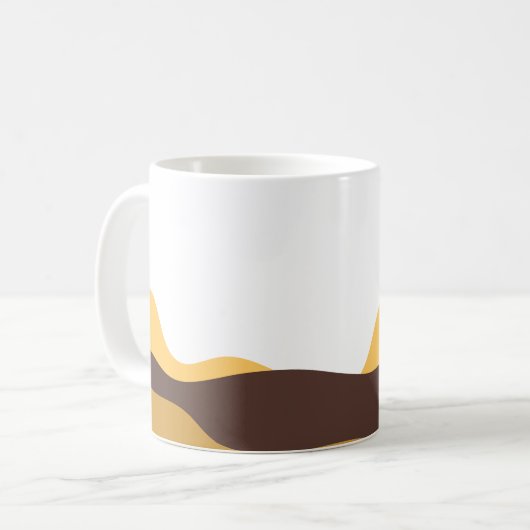 Retro Boho Moon Koffiemok (Voorkant links)