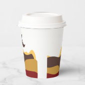 Retro Boho Moon Papieren Bekers (Links)