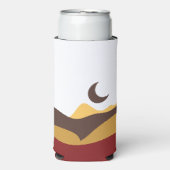 Retro Boho Moon Seltzer Blikjeskoeler (Seltzer Voorkant)