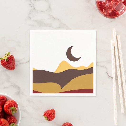 Retro Boho Moon Servet (Insitu)