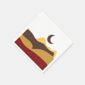 Retro Boho Moon Servet (Hoek)