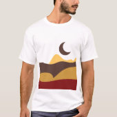 Retro Boho Moon T-shirt (Voorkant)