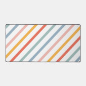 Retro Boho Multi Color Lines Bureaumat (Voorkant)