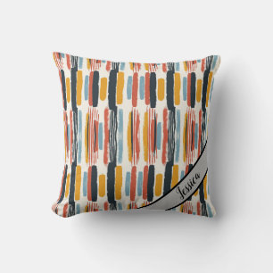 Retro Boho Patroon Gepersonaliseerde naam Kussen