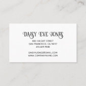 Retro Boho Pink Gold Blue Rainbow Visitekaartje (Achterkant)