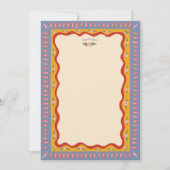 Retro Boho Plezier Handgemaakte UITGEBREIDE Bruids Bedankkaart (Voorkant)