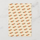 Retro Boho Plezier Handgemaakte UITGEBREIDE Bruids Informatiekaartje (Achterkant)