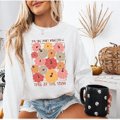 Retro Boho Pompoenen met Herfst Quote Trui