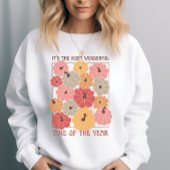 Retro Boho Pompoenen met Herfst Quote Trui