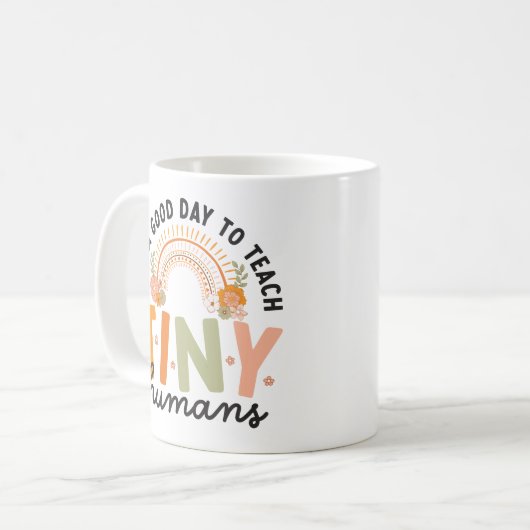 Retro Boho Preschool Leraar Quote Koffiemok (Voorkant links)