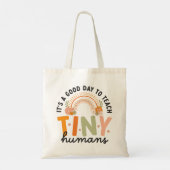 Retro Boho Preschool Leraar Quote Tote Bag (Achterkant)