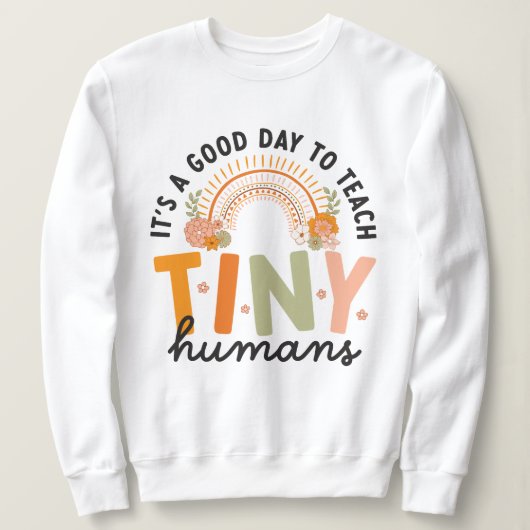 Retro Boho Preschool Leraar Quote Trui (Design voorkant)